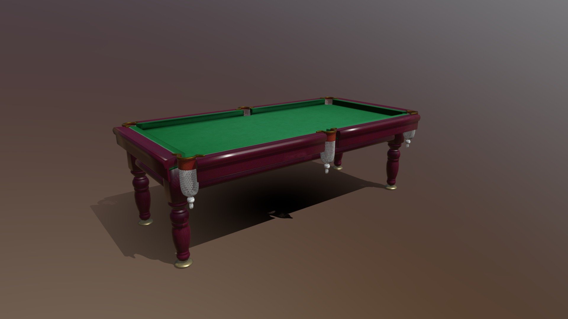 Pool Table - 3D model by spidermaniac1 3d model