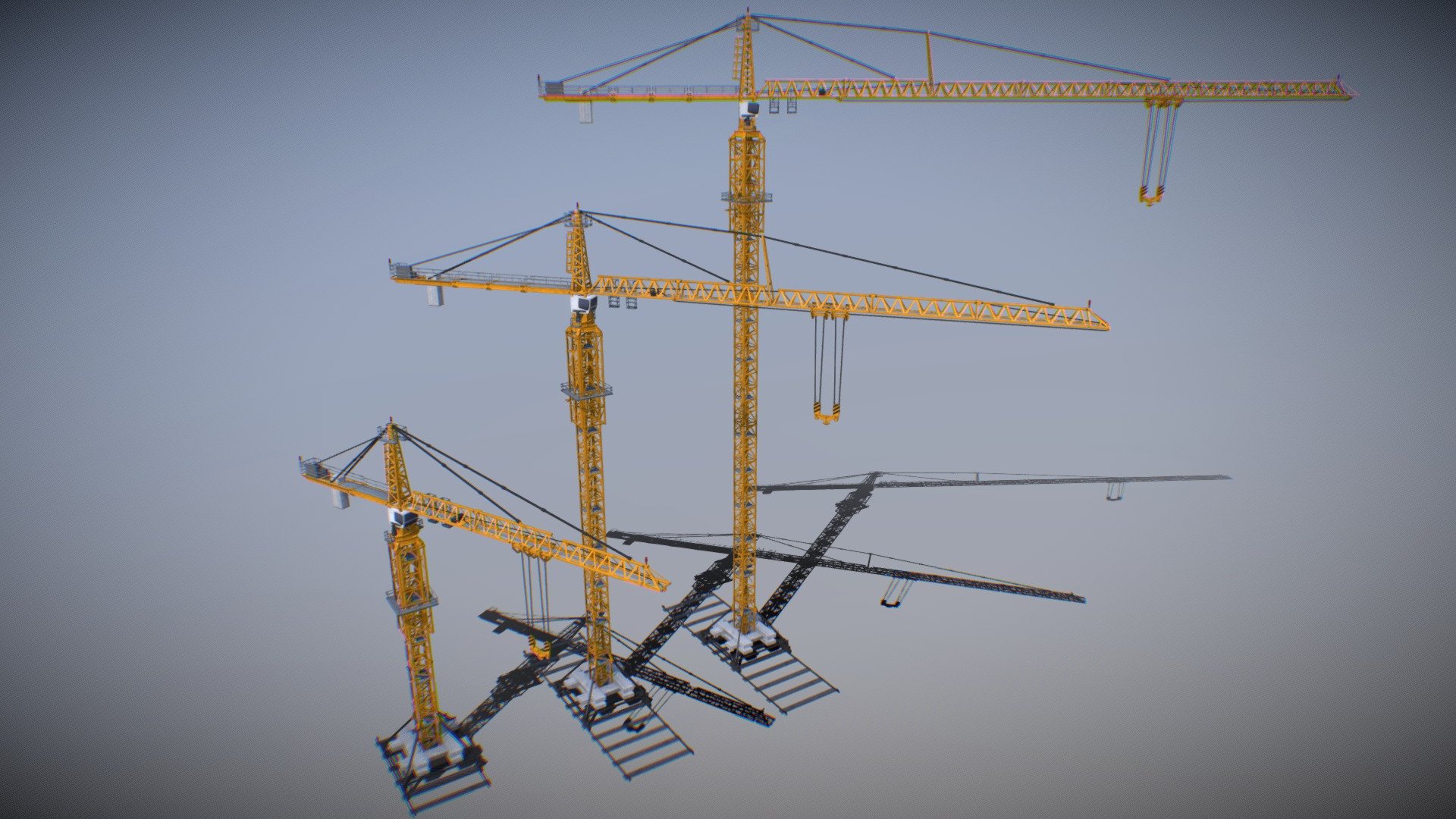 Liebherr 630 EC-H 40 Tower Crane 
Low-Poly model for the game and VFX

Want to buy a model? Write to DBrepair@yandex.ru - Liebherr 630 EC-H 40 Tower Crane (Yellow) - 3D model by TSB3DMODELS 3d model