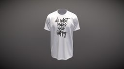 Loose Fit Happiness Tee Design