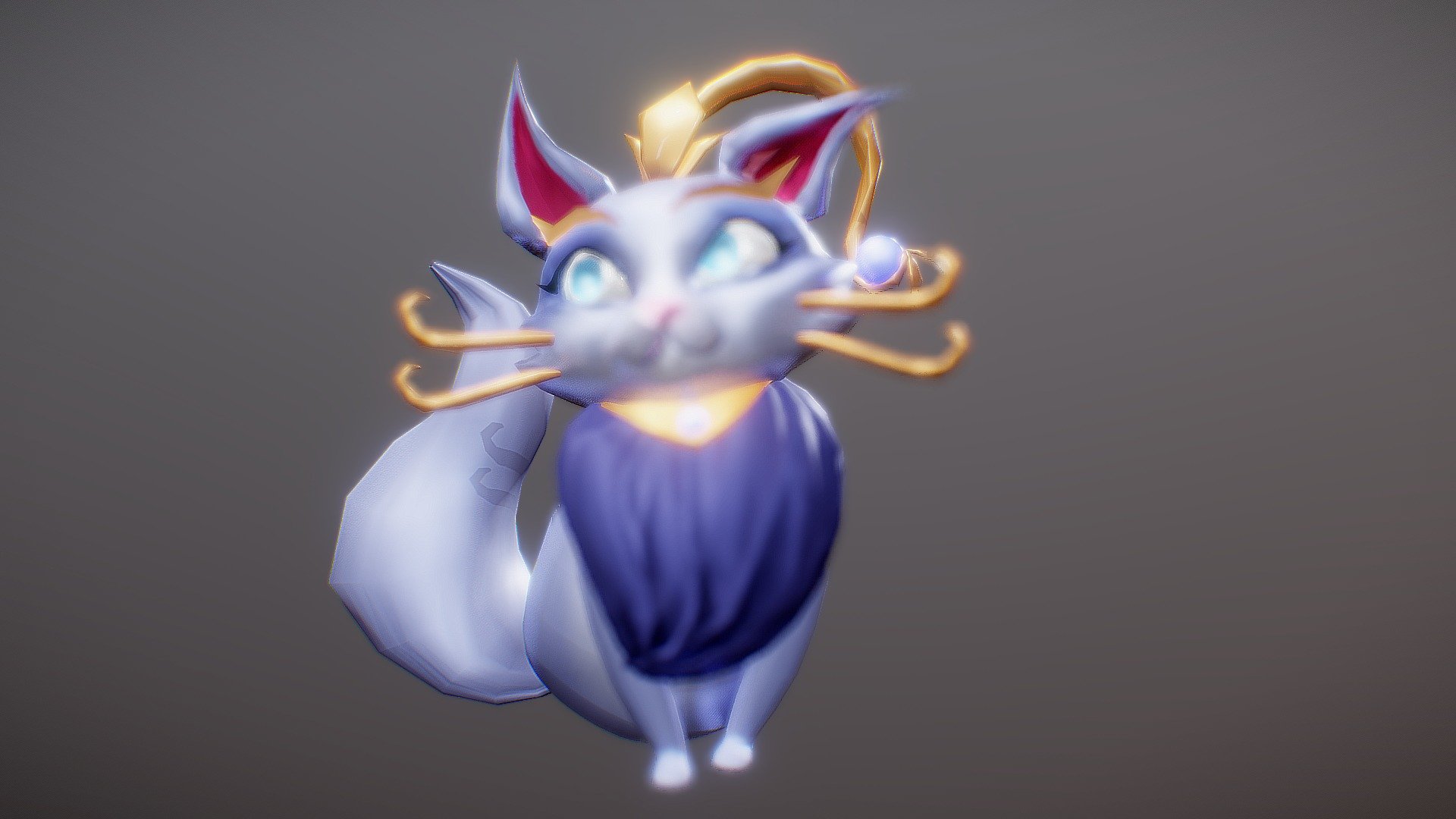 Yuumi is just the most cutetest thing ive ever seenit was so fun doin her in 3d i love this overstylized creature renders ♡ 

my instagram - Yuumi League Of Legends Fanart - 3D model by GloriaTheAnimator 3d model