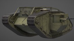 Mark IV Male Heavy Tank wwi, great, tank, ww1, lewis, ordnance, mkiv, sponson, markiv, 6-pounder, qf, male, war