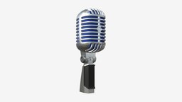 Cardioid microphone 01 music, studio, sound, broadcast, equipment, audio, record, mic, professional, show, microphone, voice, concert, 3d, pbr, technology, radio, cardioid
