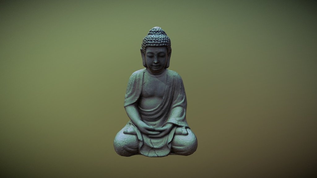 i took 26 photos of my buddha statue with a standard digicam and let photoscan do the rest. 
the model is not cleaned up. Anyway - hope you like it! - First Photogrammetry with Buddha - 3D model by default user (@milanautica) 3d model