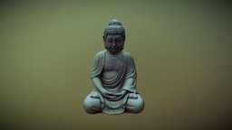 First Photogrammetry with Buddha buddha, statue, substancephotogrammetry, substancepainter, 3d, scan
