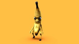 Mr Banano banana, personaje, character-model, characther, dibujos, gamesmodel