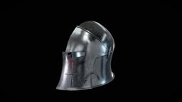 medieval helmet 03 warrior, medieval, medievalfantasyassets, character, game, lowpoly, helmet, gameasset, fantasy, war