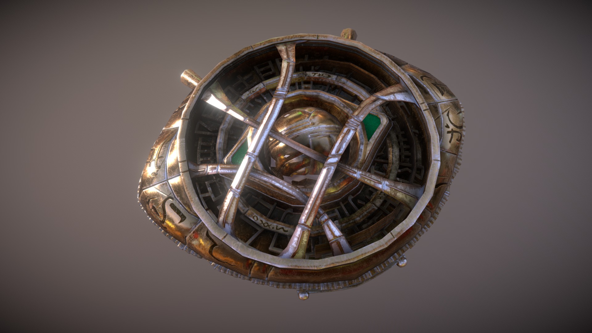 Eye of Agamotto, Dr. Strange's artefact. Gem of infinity of time is included. You can buy this model on turbosquid.

Presentation video: https://www.youtube.com/watch?v=QWoI4tWFj18&amp;t=1s

https://www.youtube.com/watch?v=t6QbQ4Qvy_0

https://www.artstation.com/artwork/lAEb5

 - Eye Of Agamotto - 3D model by de Mravi (@de_mravi) 3d model