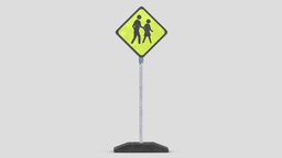 Street Sign 05 led, assets, control, set, element, traffic, urban, highway, road, signs, signage, sign, lane, dynamic, elements, freeway, variable, roadway, architecture, game, low, poly, design, structure, street, expressway