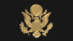 Mark of the US Army stl, mark, us, eagle, soldier, army, general, logo, badge, glb, military, usa, mark-us