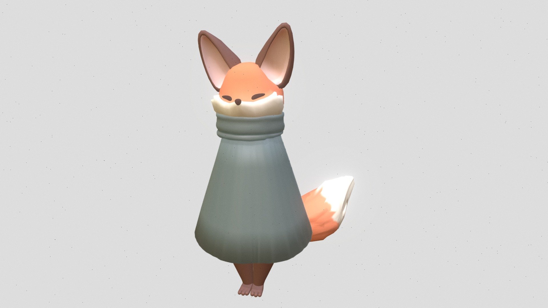 two-foot fox fox in a cape, it has an idle animation

There you can see better render https://twitter.com/Lord_Fecalis/status/1642952797779001344 , https://twitter.com/Lord_Fecalis/status/1642951533737435136

(please add me to the credits if you will use it 🦊) - Fox - Download Free 3D model by Fecalis (@vpvlolhyk) 3d model