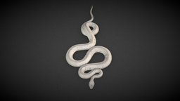 White Snake ancient, bronze, snake, substancepainter, substance