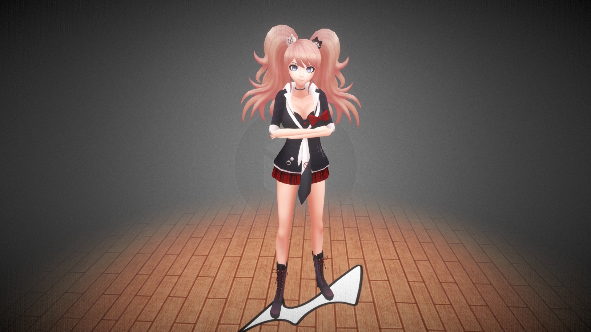 Junko enoshima from danganronpa trigger happy havoc, design based off her anime character sheet

Models and textures by me, character and designs by Spike Chunsoft - Junko Enoshima 3D model - 3D model by Numbers (@Sennanon) 3d model