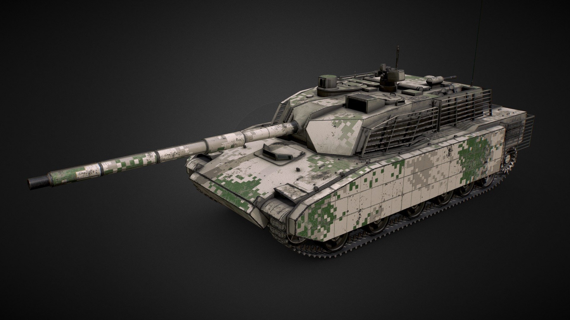 A VT-5 light tank. Made as an exercise for modding in World of Tanks 3d model