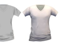 Cartoon High Poly Subdivision White T-shirt body, short, volume, toon, dressing, avatar, white, cloth, shirt, fashion, clothes, torso, baked, subdivision, collar, sleeves, mens, stitch, beige, buttons, boobs, cuff, sleeve, colorful, sweatshirt, diffuse-only, models3d, baked-textures, pleats, stand-up, outerwear, dressing-room, dressingroom, cartoon, texture, model, textured, clothing, hand, "highpoly", "color-palettes", "orange-color"