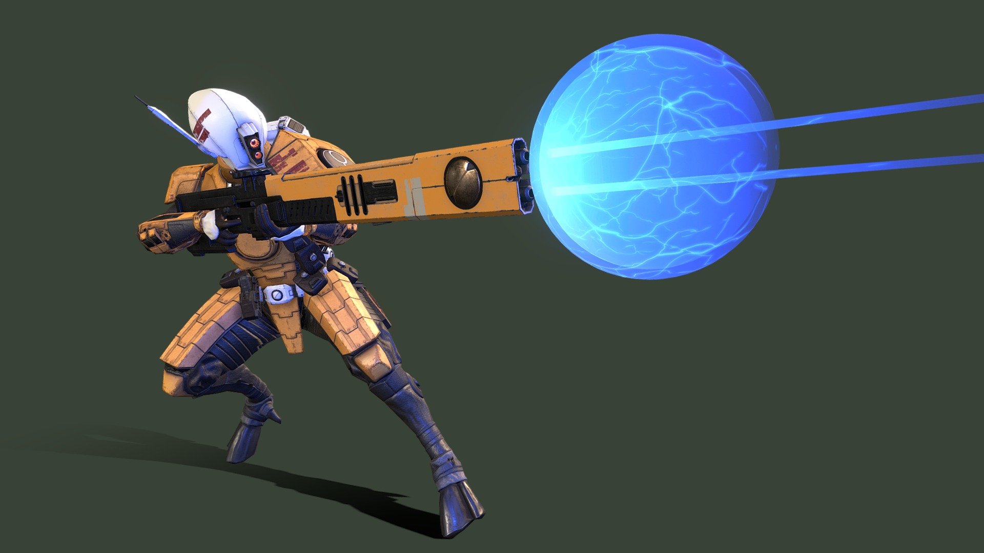 After playing a bunch of Halo Reach recently, the level of detail and grounded look of the game made me want to see what a Tau from 40k might look like with a similar style applied, so I decided to make this.
 - Fan Art - Tau Fire Warrior 2020 - Download Free 3D model by Shrodo (@jcbartistman) 3d model