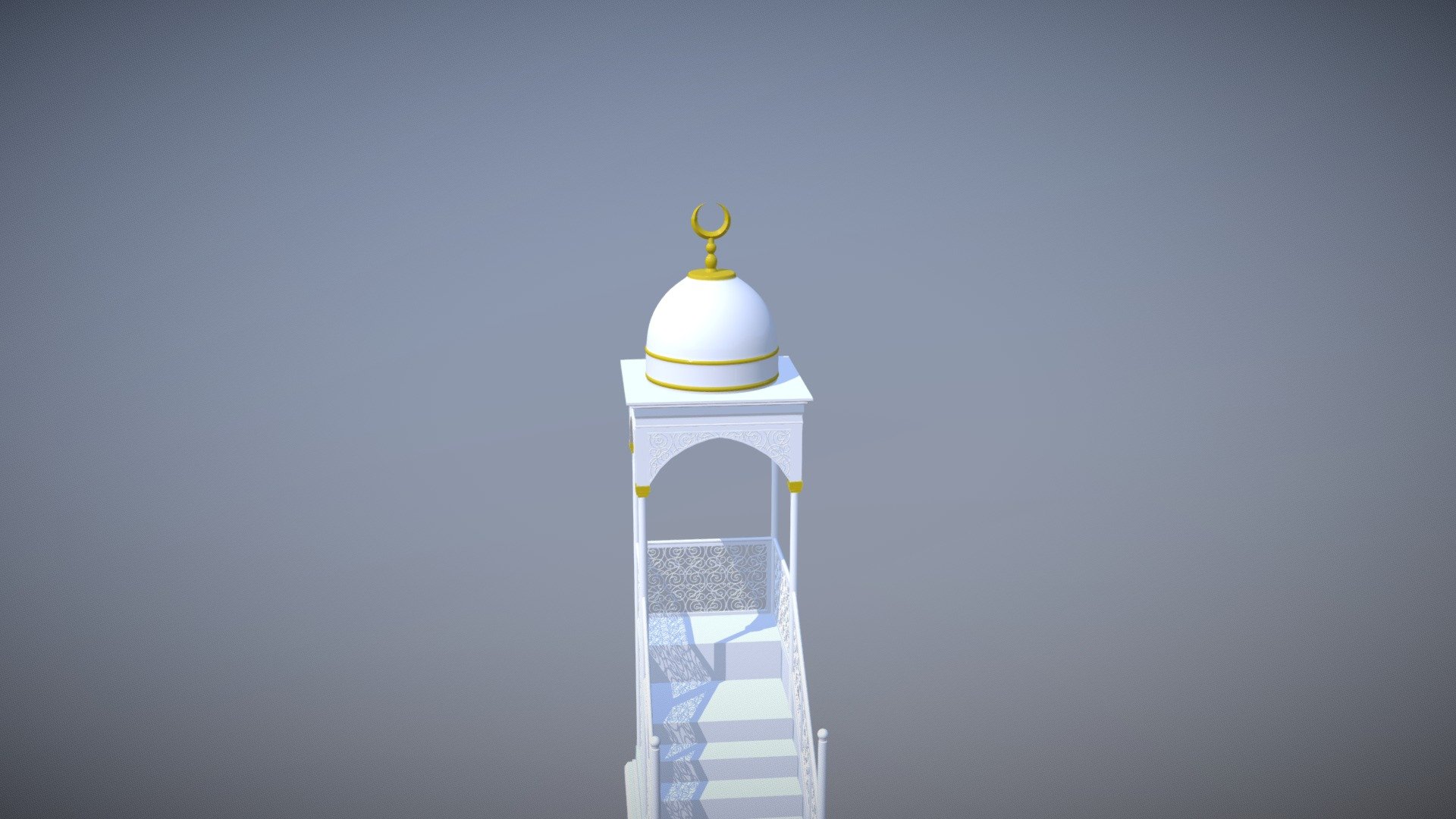 Mimbar Masjidil Haram - 3D model by Adi Budiman (@Adi.Budiman.II) 3d model