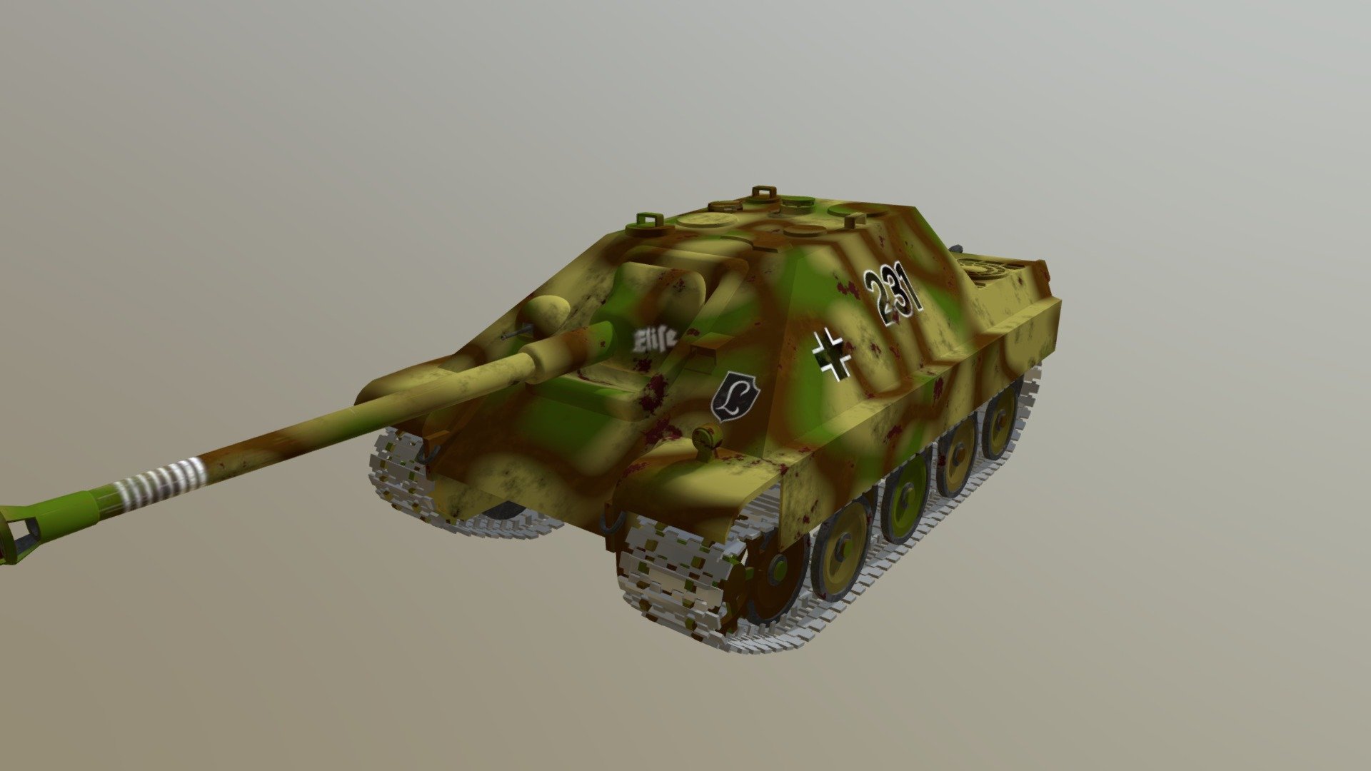 Jagdpanther - 3D model by Herdyn (@Tomrs) 3d model