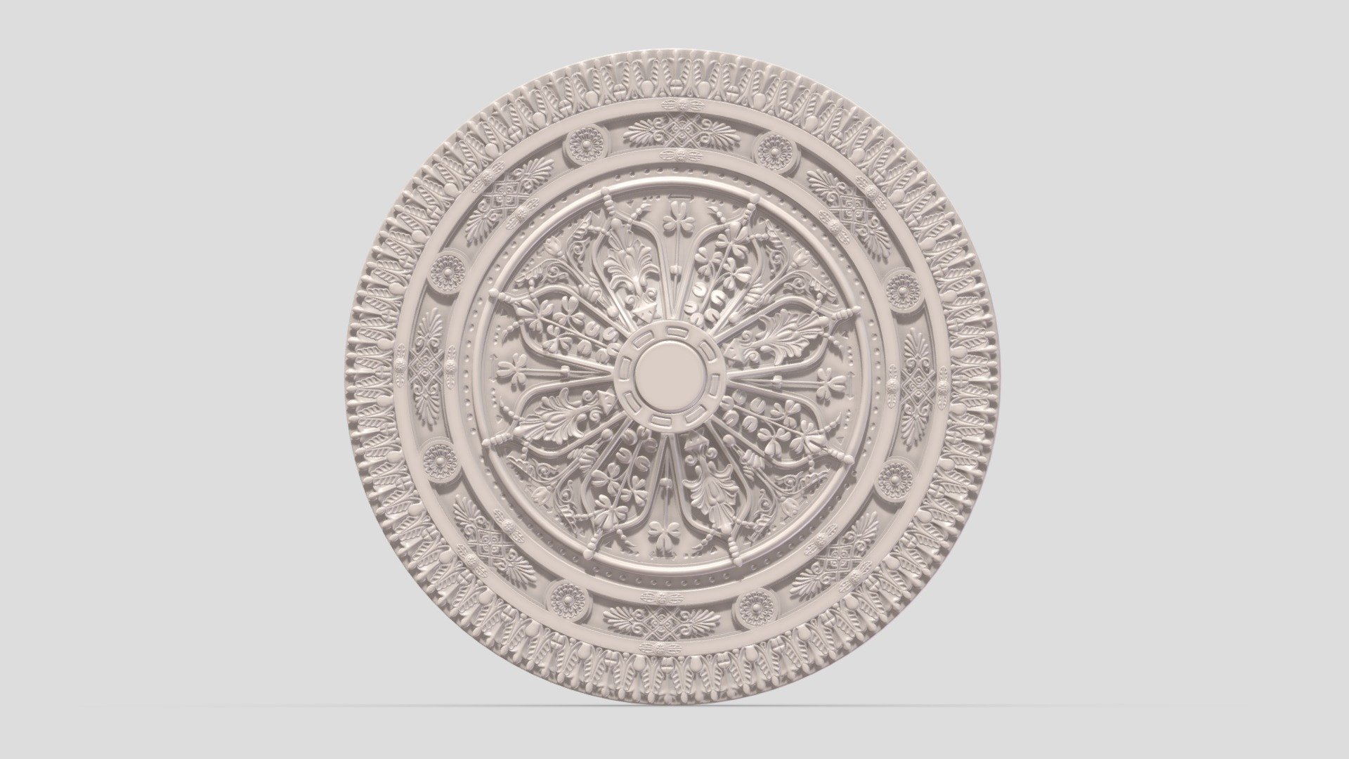 Hi, I'm Frezzy. I am leader of Cgivn studio. We are a team of talented artists working together since 2013.
If you want hire me to do 3d model please touch me at:cgivn.studio Thanks you! - Classic Ceiling Medallion 33 - Buy Royalty Free 3D model by Frezzy3D 3d model