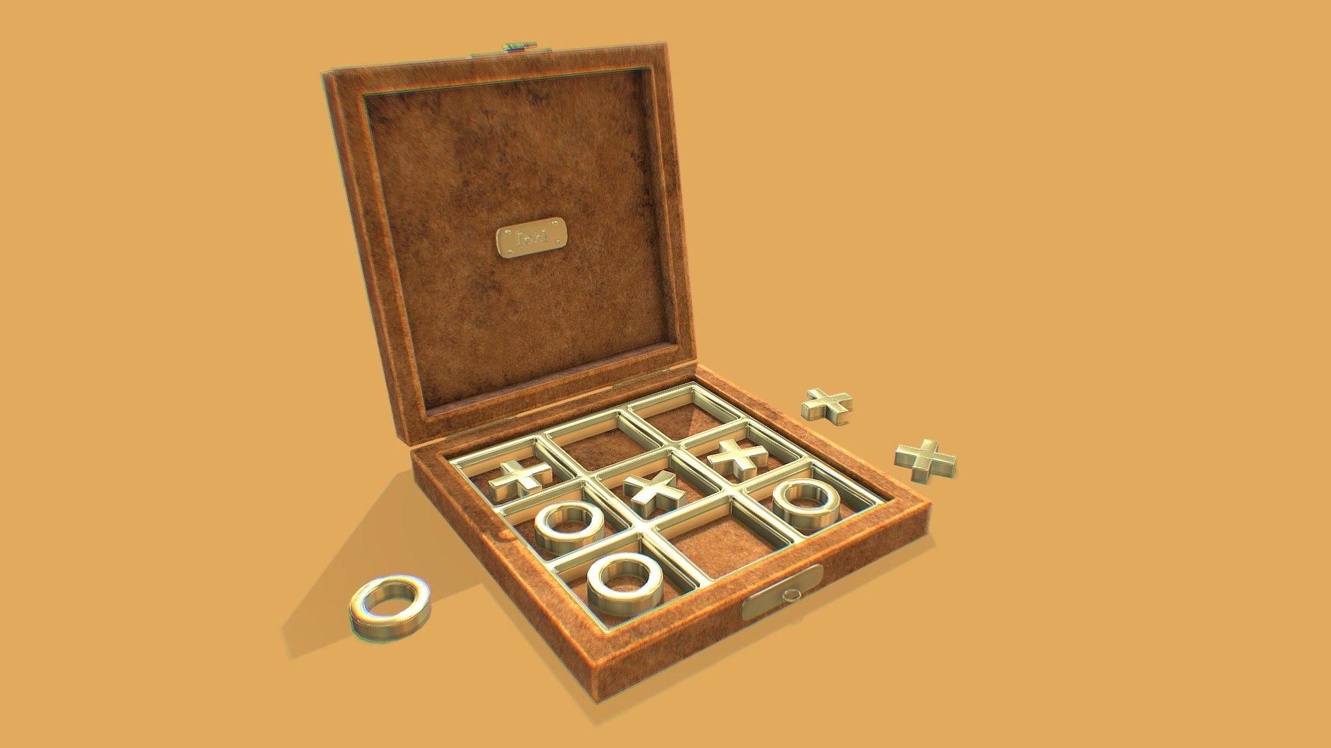 Royalty free game-ready model - Tic tac toe - Download Free 3D model by burnedhrum 3d model