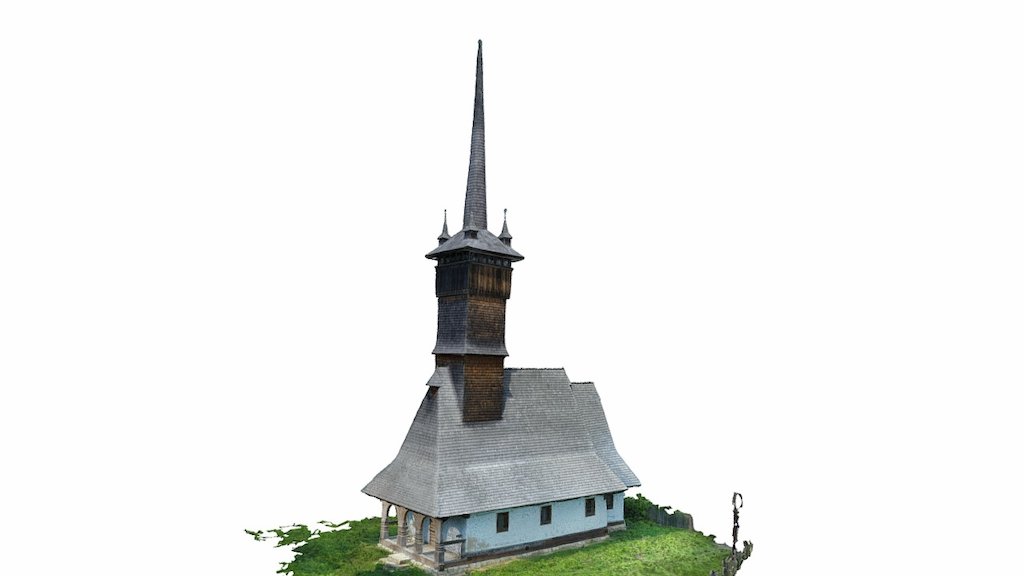Old wooden church from Romania - 3D model by mapitcluj 3d model