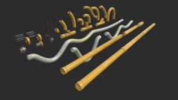 Modular Pipes kit, valve, plant, power, pipe, lod, gas, pump, bolt, painted, tube, industry, equipment, pipes, treatment, metal, water, tool, old, station, part, pipeline, piping, game-ready, plumbing, liquid, metallic, kitbash, game-asset, power-plant, treatment-plant, low-poly, asset, game, pbr, lowpoly, factory, modular, industrial, "steel"