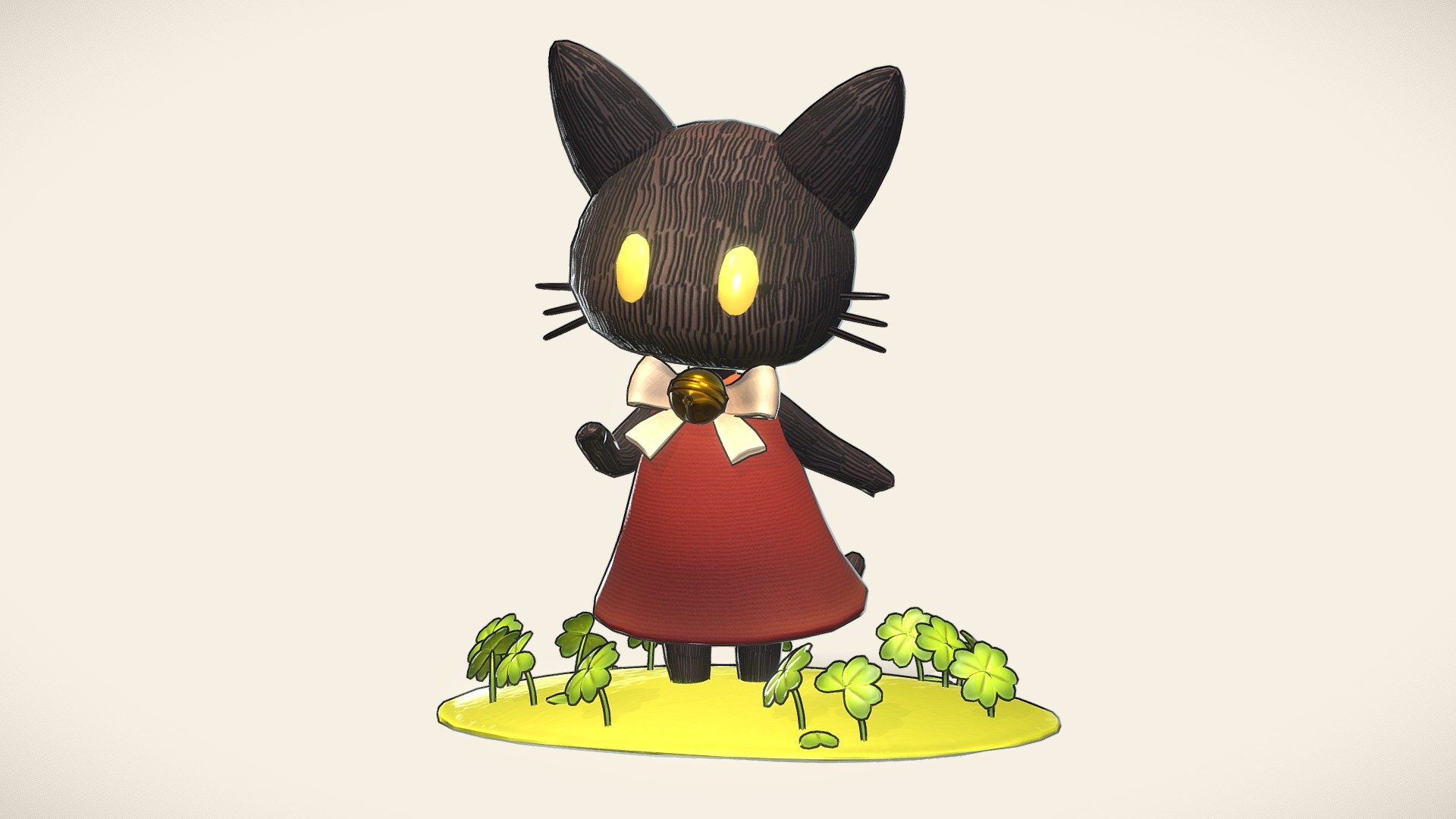This was a school assignment where we had to make a cute creature and I chose this cute kitty!

Original concept by Maniani on Twitter 3d model