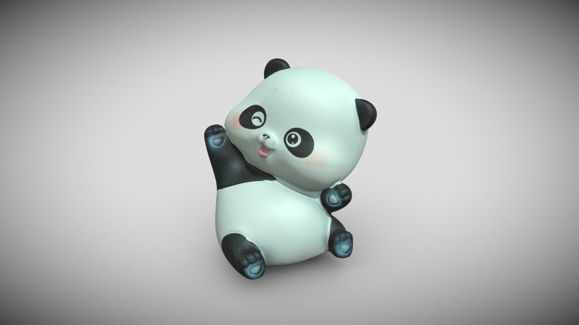 Cute Panda - 3D model by iReal 3D (@iReal-3D) 3d model
