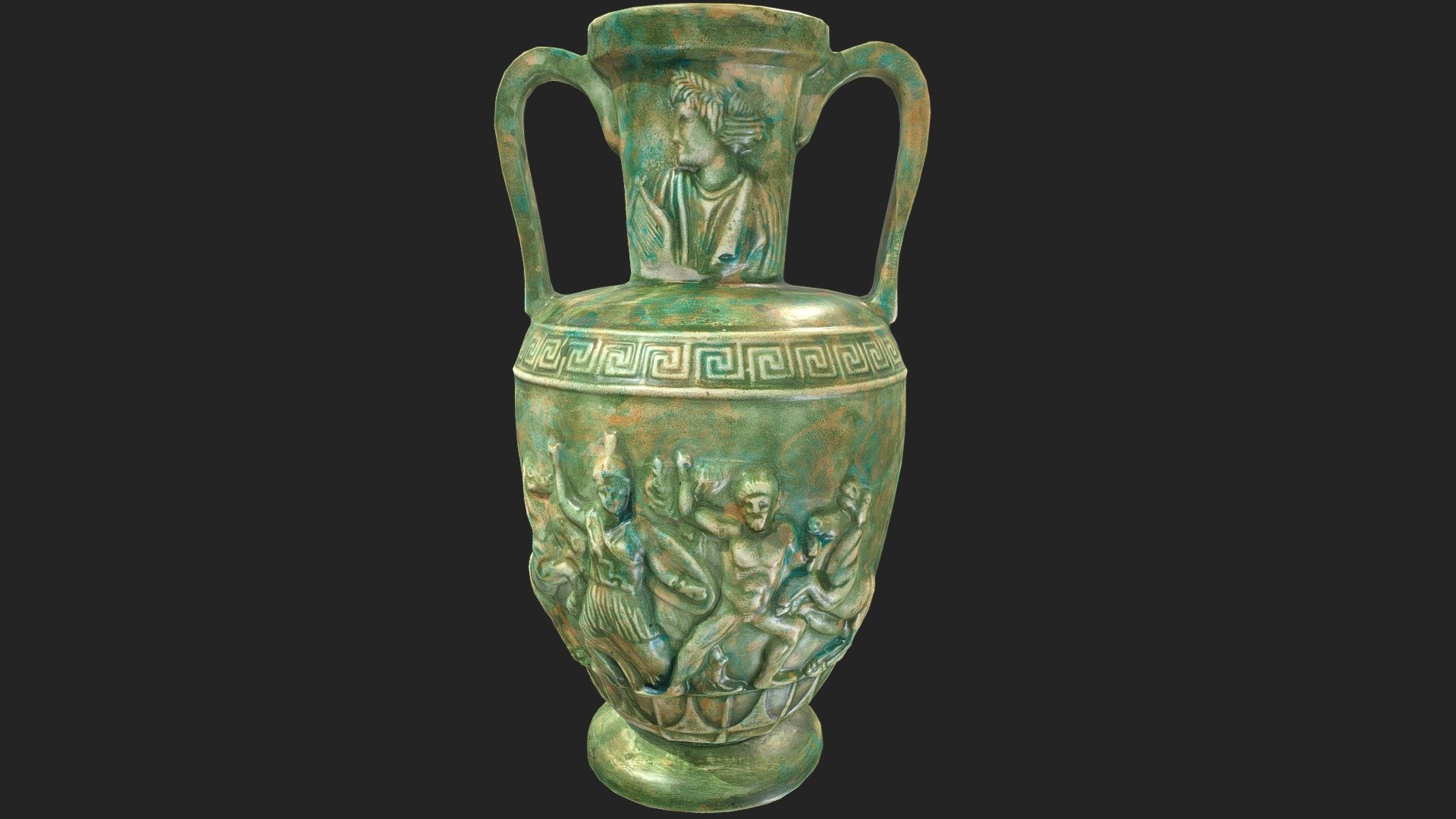 A 3D scan of museum replica originating from anciet greece.

Estimated age: 400 b.c - Ancient Greece, Pot/Vase 3D scan - 3D model by Svardz 3d model