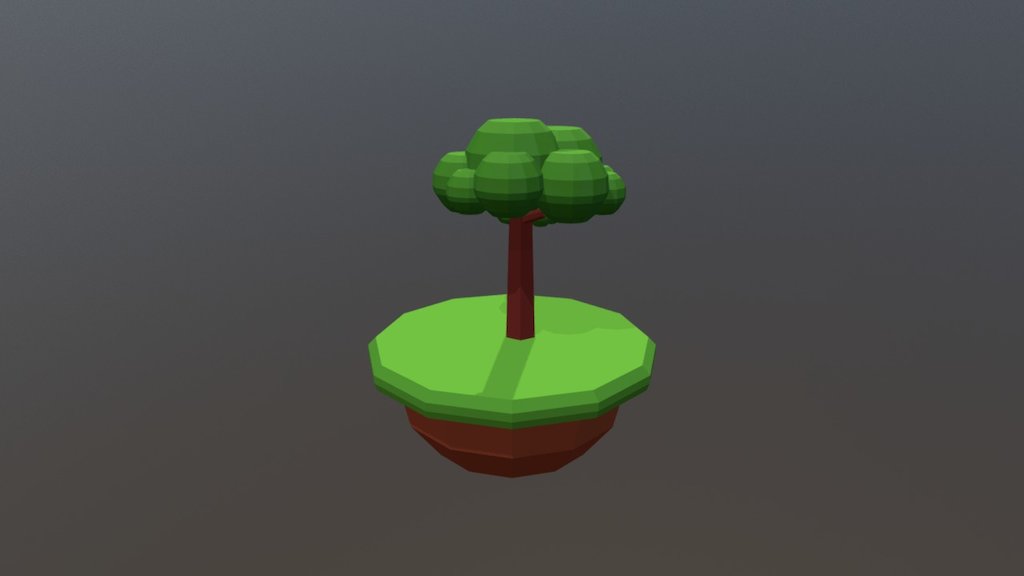 Toon Tree - 3D model by gnerkus 3d model