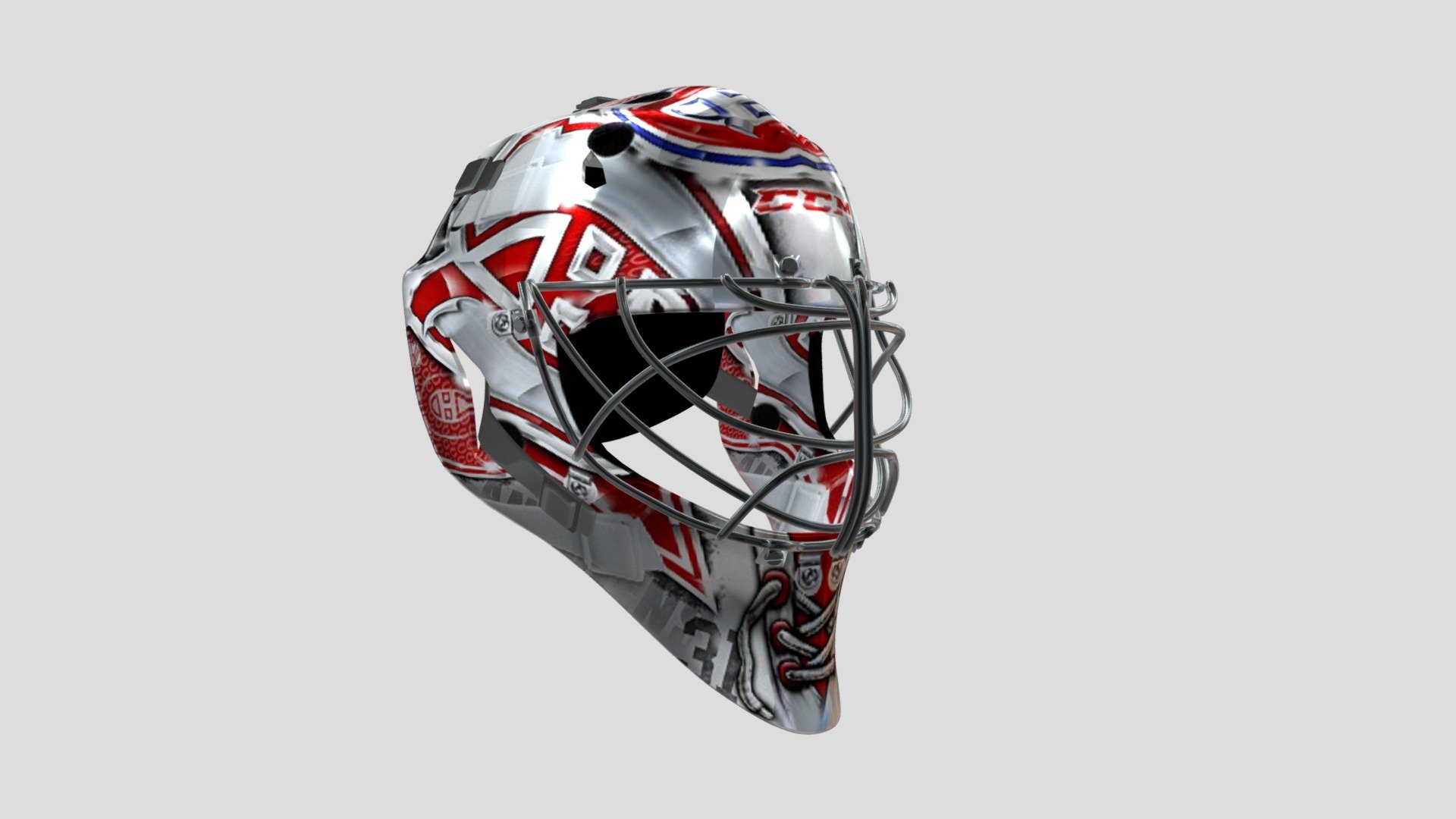 Goalie Mask of rthe new PC hockey game - Goalie Mask - 3D model by Studio NG2 (@StudioNG2) 3d model