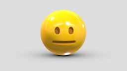 Apple Neutral Face face, set, apple, messenger, smart, pack, collection, icon, vr, ar, smartphone, android, ios, samsung, phone, print, logo, cellphone, facebook, emoticon, emotion, emoji, chatting, animoji, asset, game, 3d, low, poly, mobile, funny, emojis, memoji