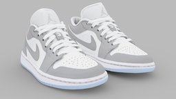 Nike Air Jordan 1 Low Grey one, people, urban, secondlife, shoes, imvu, boots, sl, nike, trainer, footwear, tactical, sneaker, adidas, yeezy, sims, jordan, streetwear, shoescan, nft