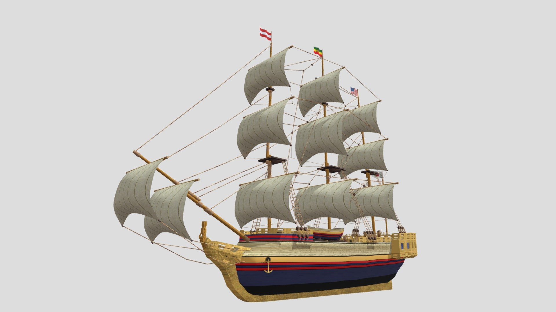 Boat 18 - Download Free 3D model by gogiart (@agt14032013) 3d model
