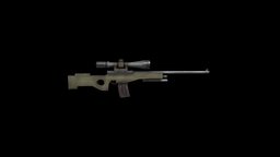 Assault Rifle Sniper Gun rifle, to, rpg, assault, high, resolution, shooter, ready, 4k, sniper, game, low, poly, gun
