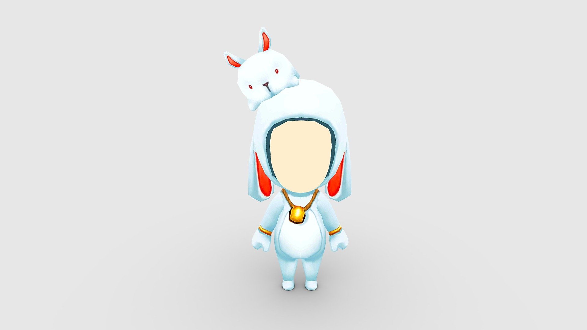 Cartoon bunny rabbit doll costume - Cartoon bunny rabbit doll costume - Buy Royalty Free 3D model by ler_cartoon (@lerrrrr) 3d model