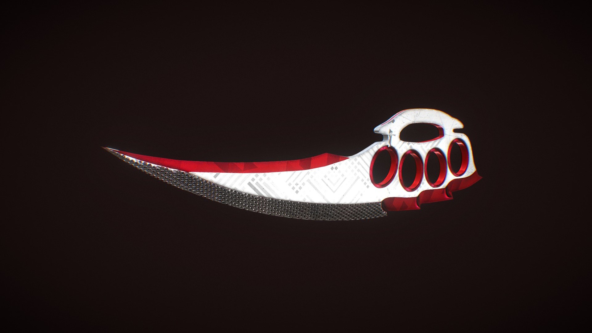 Knuckle Knife | Rediator - 3D model by RareKidz 3d model