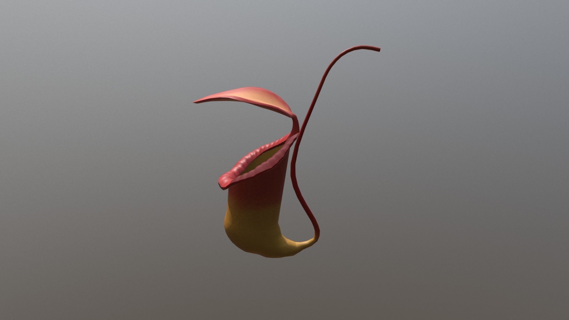 I  build a Nepenthes flower. 
The Texture is complete drawn by me 3d model