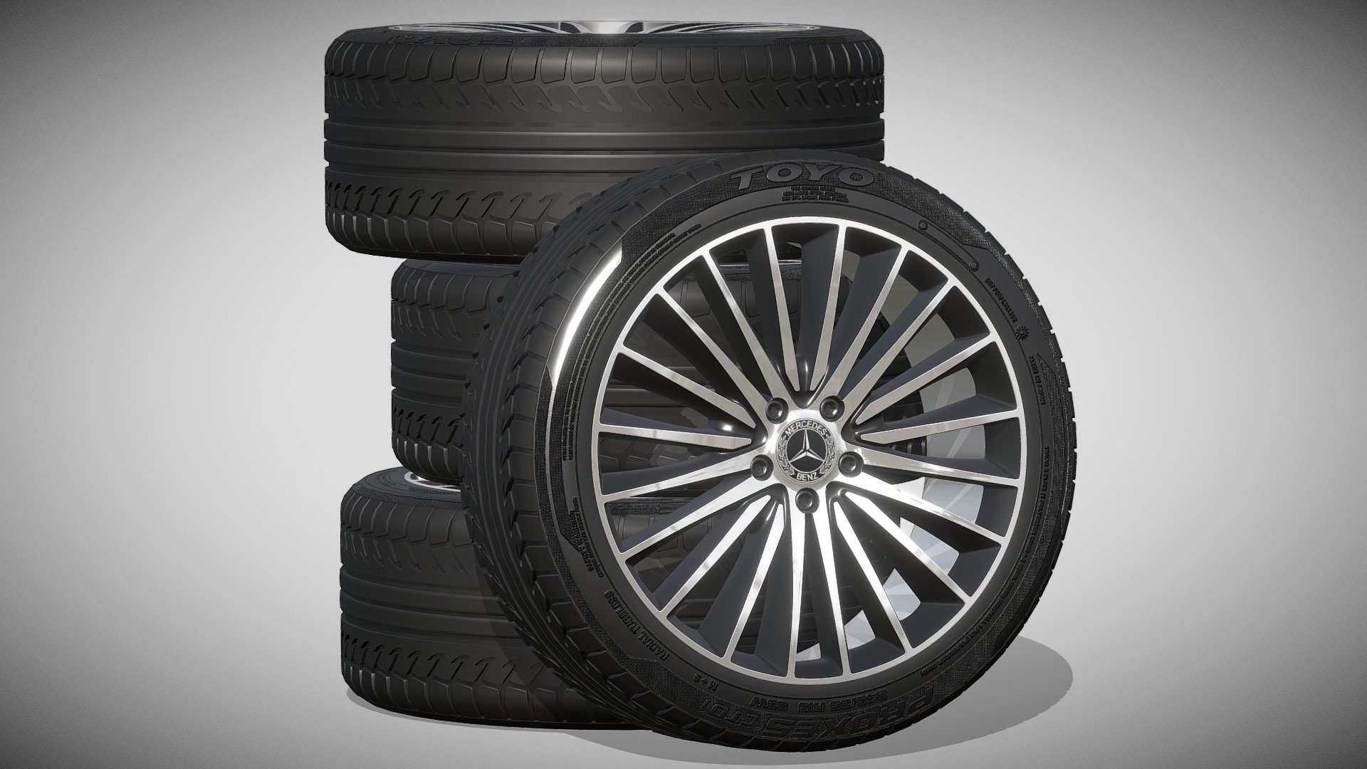 Mercedes wheels

Clean geometry Light weight model, yet completely detailed for HI-Res renders. Use for movies, Advertisements or games

Corona render and materials

All textures include in *.rar files

Lighting setup is not included in the file! - Mercedes wheels - Buy Royalty Free 3D model by zifir3d 3d model