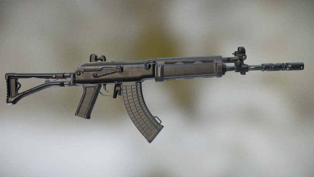 Finnish Defence Forces Assault Rifle.
Modeled in Blender and textured in Substance Painter 3d model