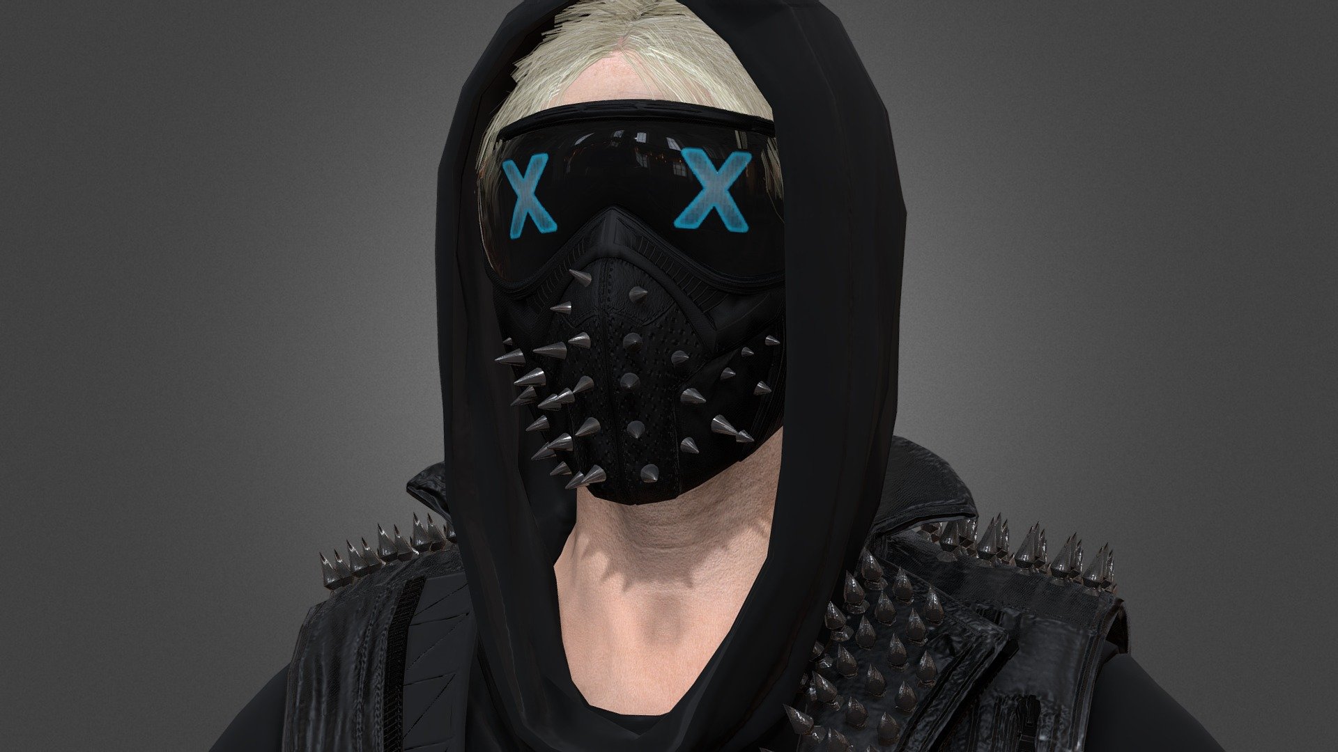 Download here: Deviantart

Model from the game Watch Dogs Legion, developed by Ubisoft. Well, I couldn't get the model setup correctly here (didn't even get to add his tattoo), so I suggest you look at the preview on Deviantart, this is what it might look like 3d model