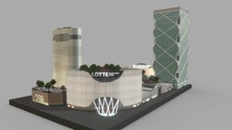 ELVIS futuristic lotte world korea, mall, korean, amusement-park, architecture