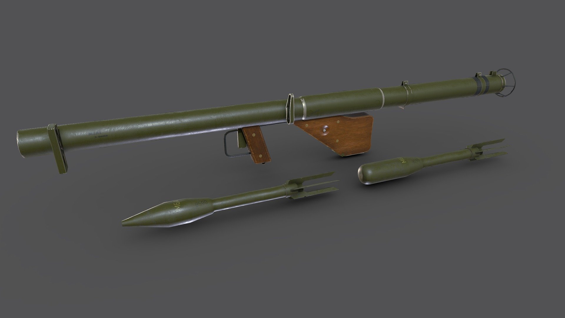 M1A1 Bazooka



Created in 3ds MAX 2018 no plugins used.

Low-poly (10,542 Tris) ready to use in games, AR/VR.

Textures are in PNG format 4096x4096(for bazooka) and 2048x2048(for rocket) PBR metalness 2 set textures.

Available formats: MAX 2018 and 2015, blender 3.6, GLB, OBJ, MTL, FBX, .tbscene.

Files unit: Centimeters.

If you need any other file format you can always request it.

All formats include materials and textures.

check the collection click here - M1A1 Bazooka Anti-tank Rocket Launcher - Buy Royalty Free 3D model by MaX3Dd 3d model