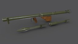 M1A1 Bazooka Anti-tank Rocket Launcher missile, grenade, rpg, assault, ww2, soviet, army, stovepipe, vr, ar, anti, bazooka, tank, launcher, rocket, anti-tank, m1a1, projectile, us-army, world-war, weapon, pbr, military, usa, war, rocket-propelled