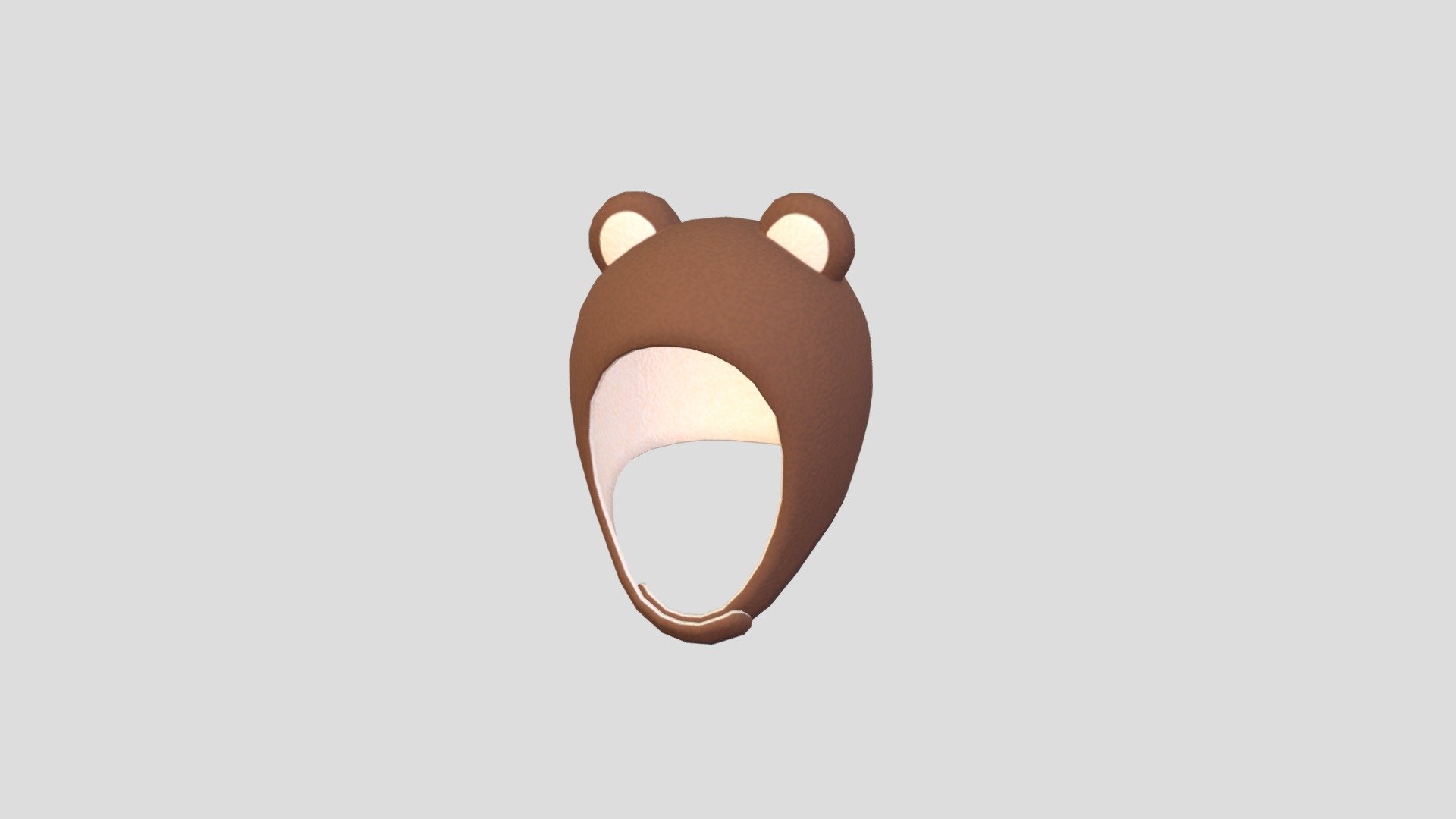 Bear Plush Hat 3d model.      
    


File Format      
 
- 3ds max 2021  
 
- FBX  
 
- OBJ  
    


Clean topology    

No Rig                          

Non-overlapping unwrapped UVs        
 


PNG texture               

2048x2048                


- Base Color                        

- Normal                            

- Roughness                         



888 polygons                          

890 vertexs                          
 - Bear Plush Hat - Buy Royalty Free 3D model by bariacg 3d model
