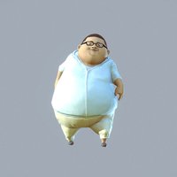 KishiBoy boy, fat, cinema-4d, character, 3d-coat