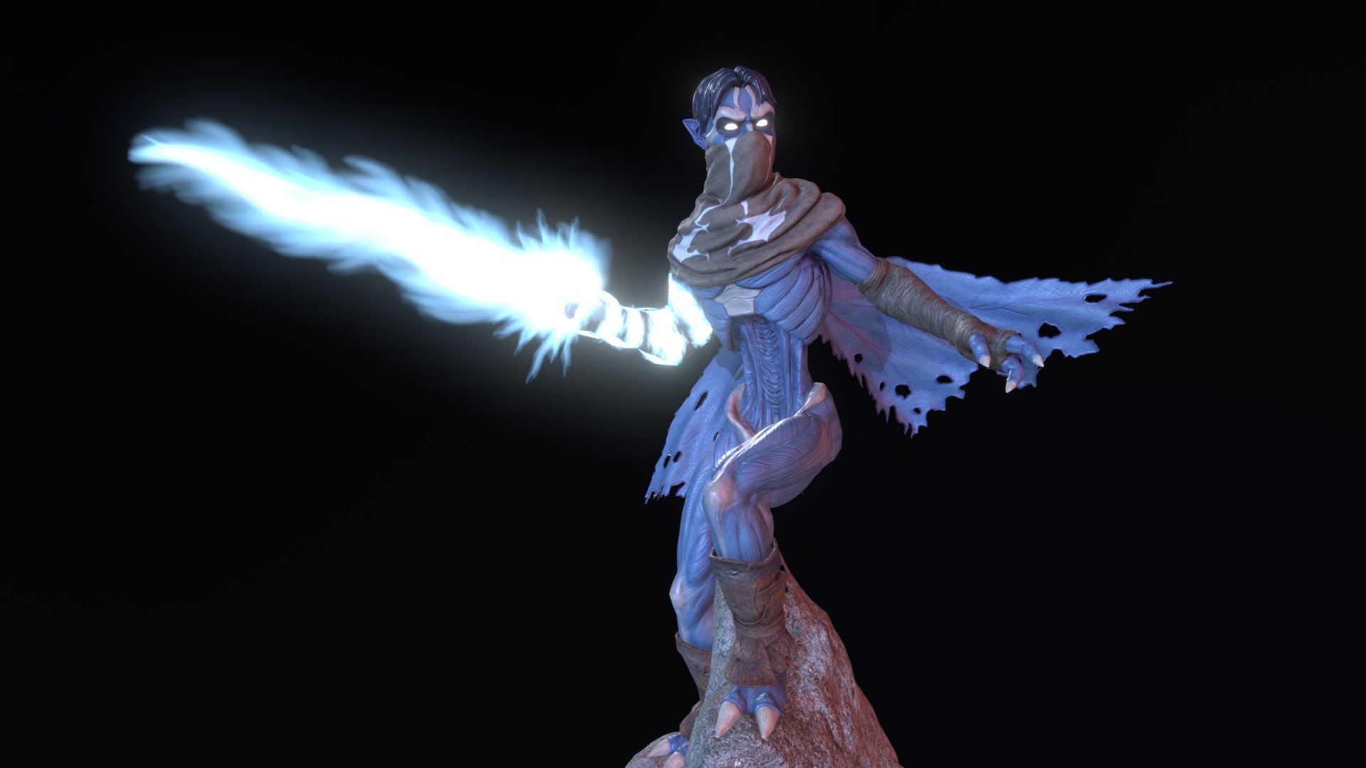 I've always loved the Soul Reaver series and have wanted to make some fan art for awhile. I tried to imagine what an HD Raziel might look like while keeping it close to the original designs. It was a lot of fun to work on, and I hope you enjoy looking at it! - Soul Reaver - Raziel - 3D model by ADANDrPepper 3d model