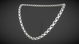 Big Silver Chain jewellery, jewel, prop, jewelry, fashion, silver, metal, chain, accesory, necklace, accesories, fashiondesign, streetwear, necklaces, gamereadyasset, fashion-style, asset, gold, gameready, gold_chain, neckchain, silverchain, necklacependant, goldchain, necklacejewelry