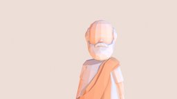 Archimedes | Akishaqs minimalist, scientists, akishaqs, lowpoly, stylized, characterdesign