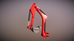 Rigged Excavator Shovel Arm -1- (High-Poly) excavator, high-poly, mini-excavator, vis-all-3d, 3dhaupt, construction-machinery, software-service-john-gmbh, rigged, construction-machines, baumaschinen, shovel-arm, construction-equipment