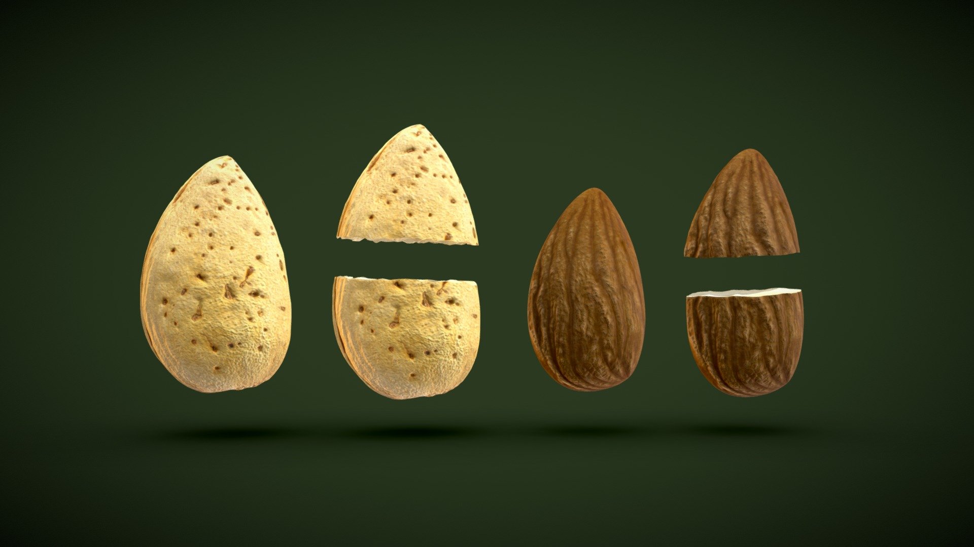 **Almond with shell **

almond shell or almond shell cracked 
almond or almond cracked  

IN FBX FILE FORMAT ( version 7.5 (2016)

You can use this Almond model.
easily in ur advertising or visualisation projects..

Please don't forget to rate the model, for us it is very important :)

If you have any questions, you can contact me 

My Email : ubros27@gmail.com - Almond with shell - Buy Royalty Free 3D model by UJWAL (@Ujwal-Chauhan) 3d model
